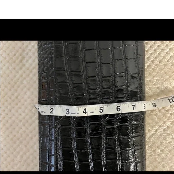 🩷 Vintage MUSKA MILANO of Italy, Genuine Leather clutch💚🩷💚 - Picture 9 of 11